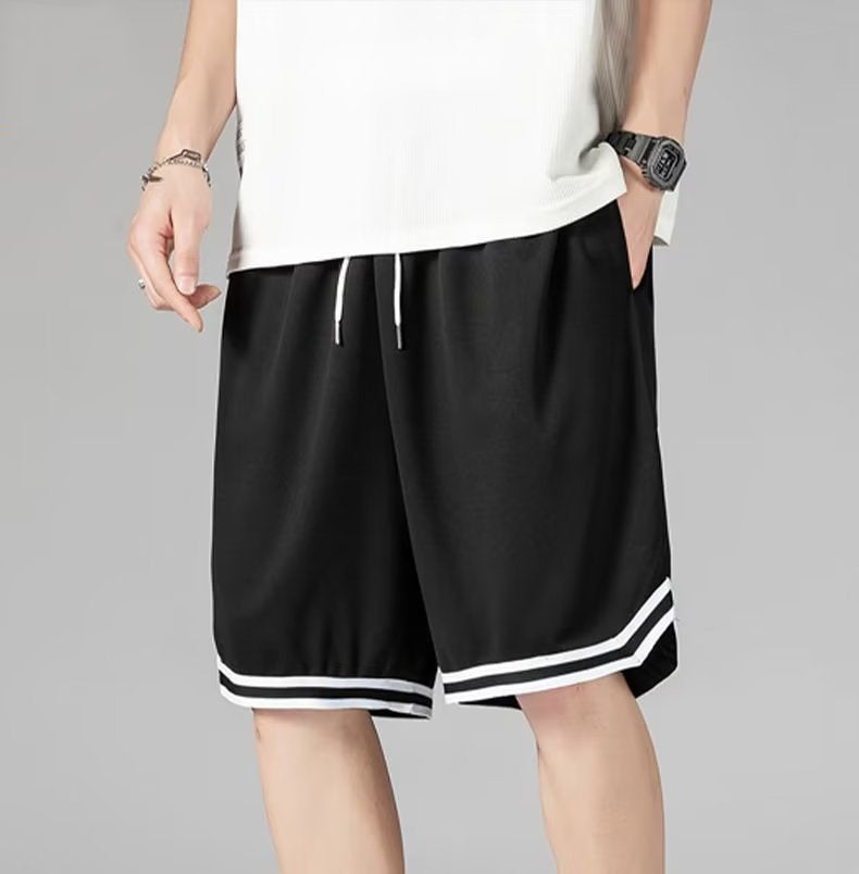 Men's American-Style "Ice Silk" Quick-Drying Basketball Shorts