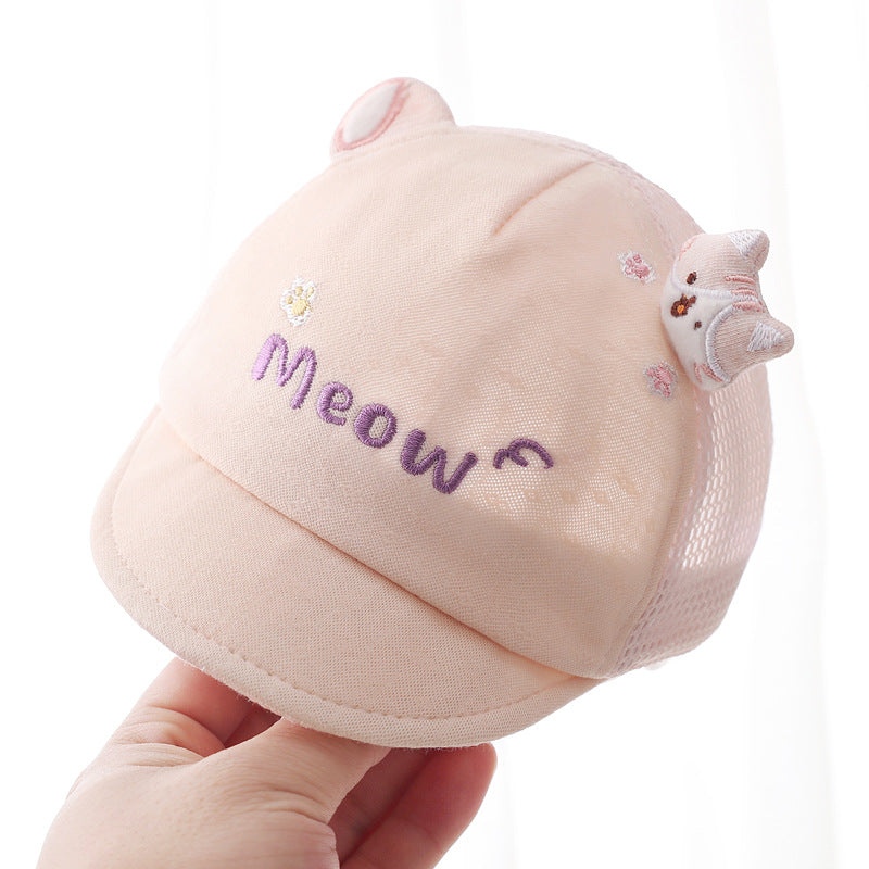 Blue kids sun hat with breathable design for outdoor summer and beach wear