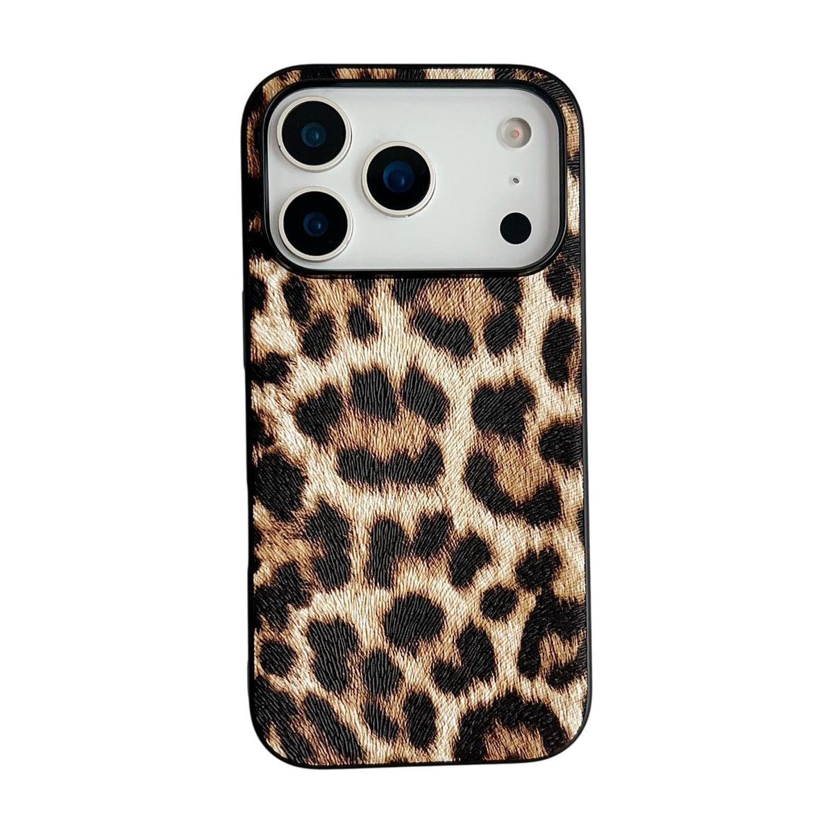 iPhone 17 Pro Max Premium Texture Leather-Style Protective Case – Black python for iPhone17E