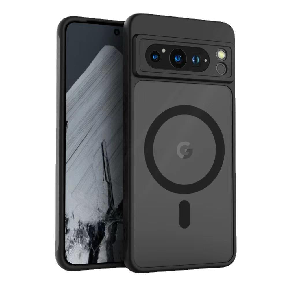 Google Pixel 10 Pro "Skin-Feel" Strong Magnetic Frosted Case – Black ] for Pixel10A
