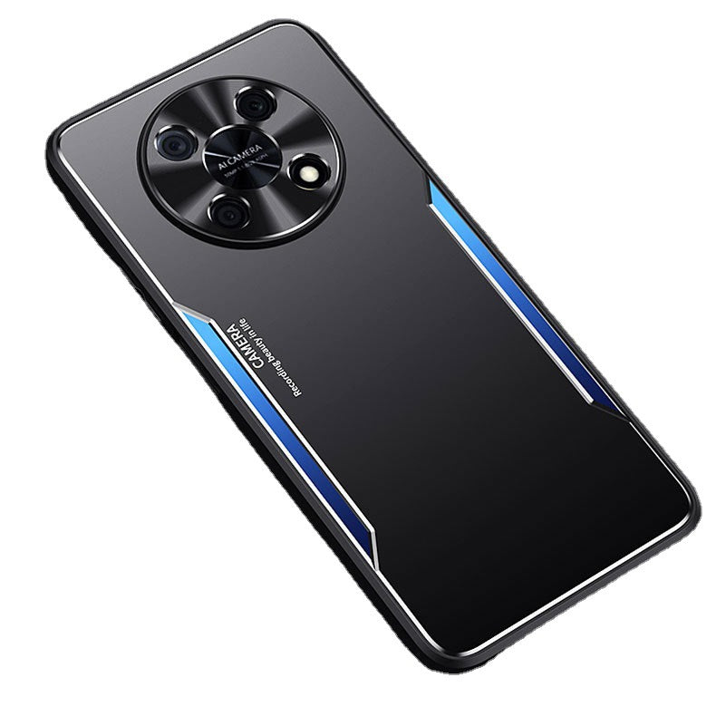 Huawei Enjoy "Metal Blade" Series Frosted Anti-Fall Case – Black and Blue for Enjoy 90promax