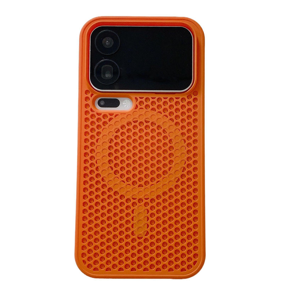 Xiaomi & Poco "Cooling Series" Magnetic Case with Invisible Bracket – Brown for Xiaomi 17promax