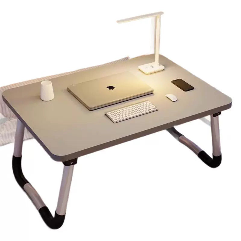 Folding Bed Desk Adjustable Laptop Study Table — folding white