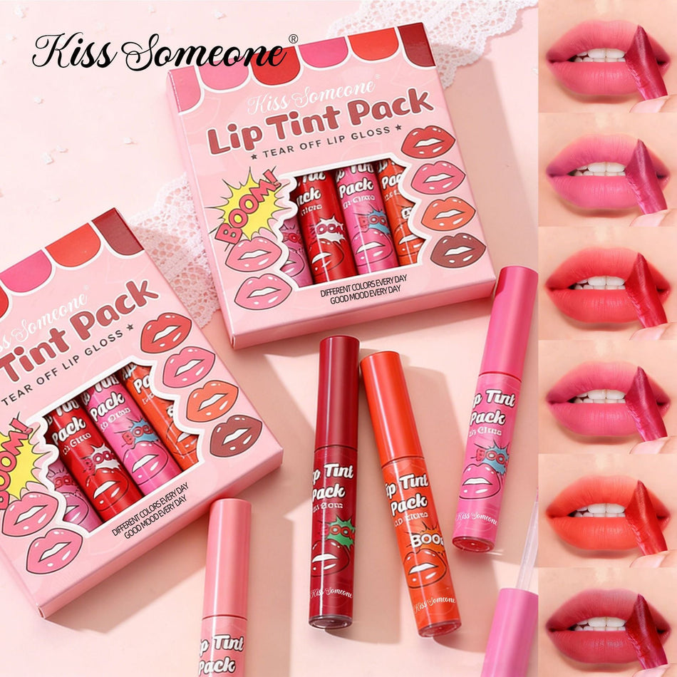 Waterproof Peel-Off Moisturizing Lip Mask and Long-Wear Dye