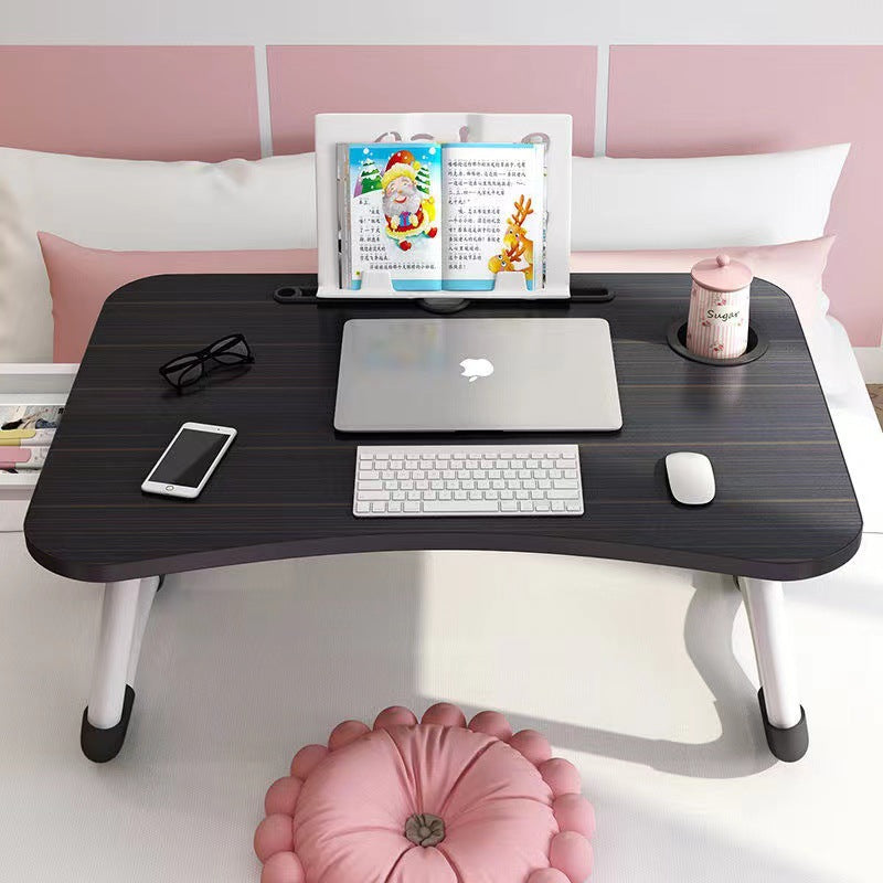 Folding Bed Laptop Table Minimalist Dorm Study — folding black