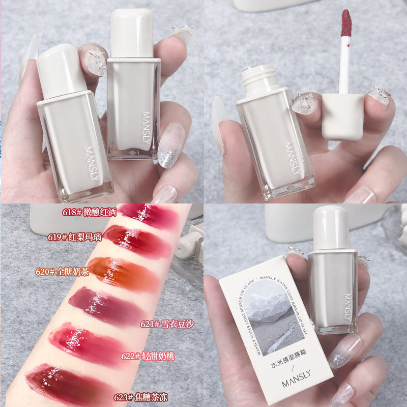 Mansly Mirror Water Gloss Long-Lasting Glass Lip Glaze
