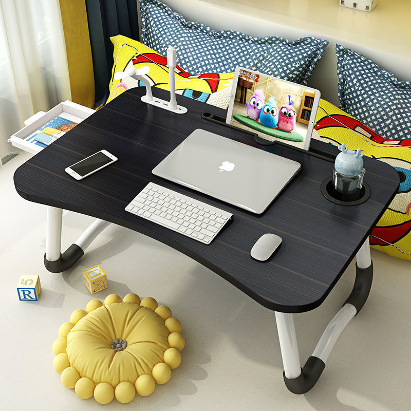 Bed Laptop Study Table Foldable Dormitory Desk Multi Use