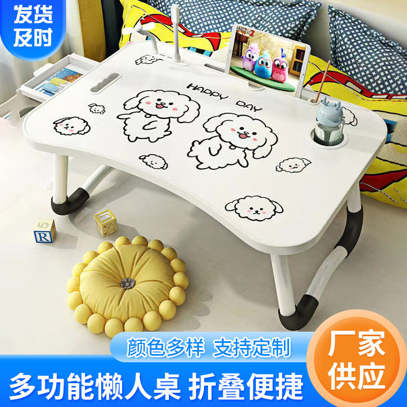 Folding Bed Study Desk Student Dormitory Laptop Table