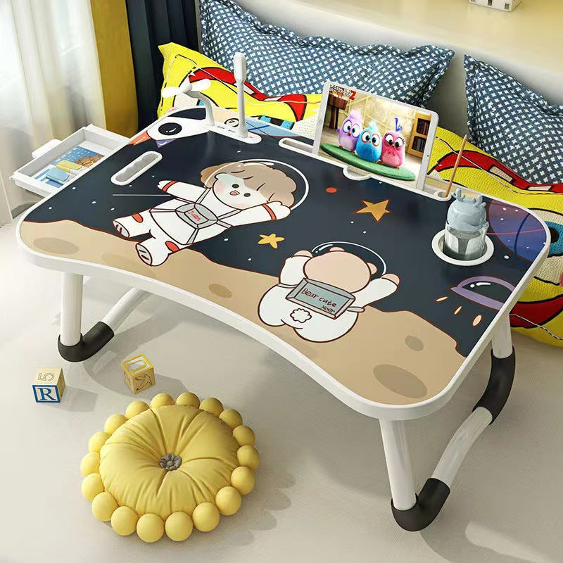 Folding Bed Study Desk Student Dormitory Laptop — folding