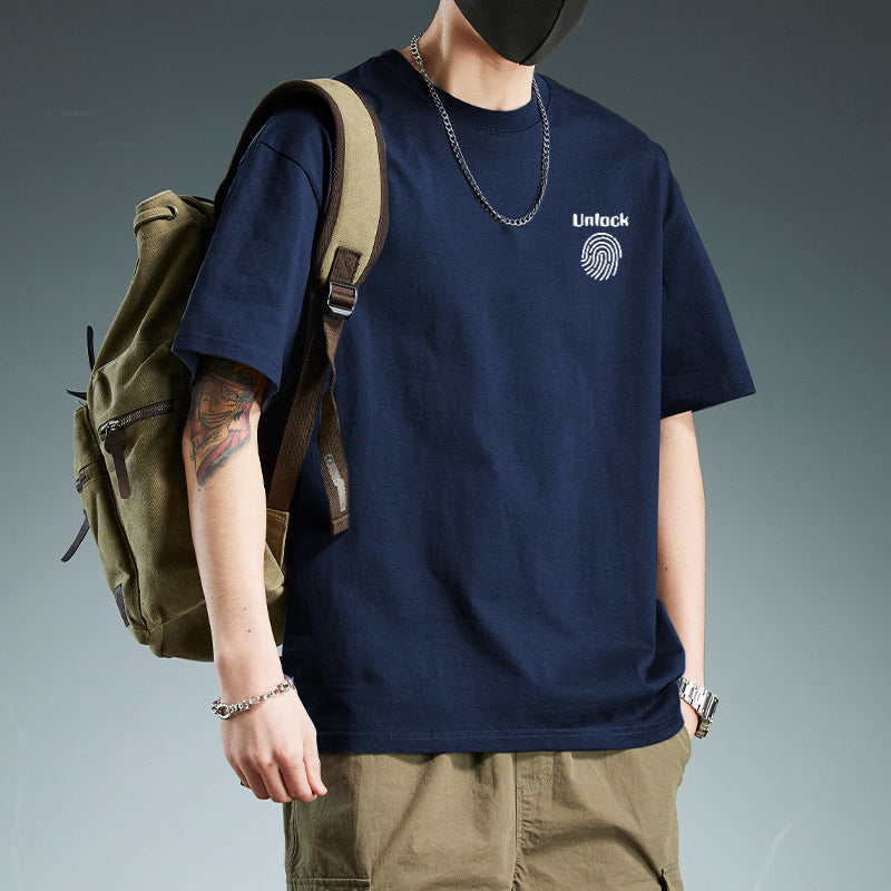 Men's Oversized Pure Cotton Summer T-Shirt in Crisp White