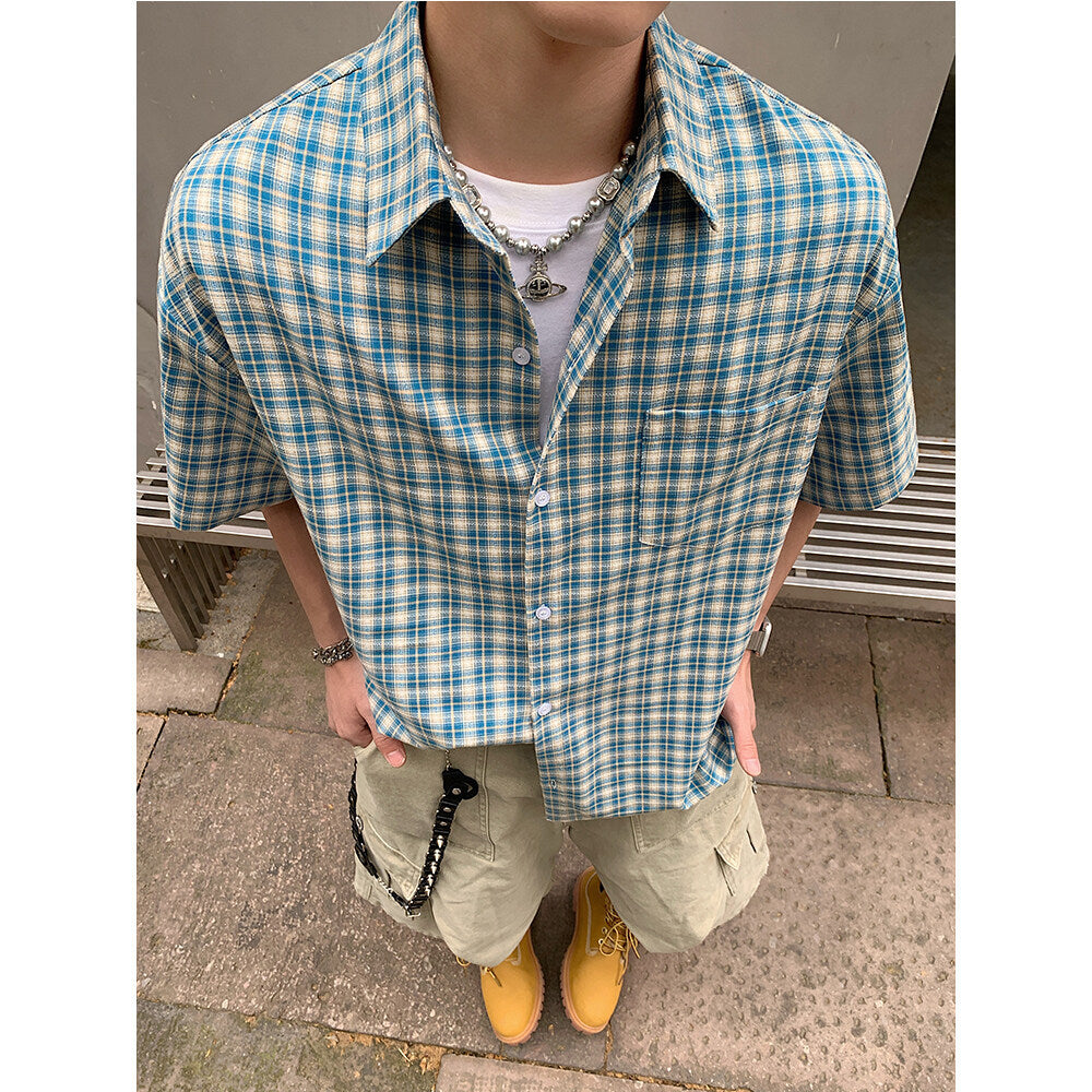 Lemon Yellow men's casual shirt - button-up design with relaxed comfortable fit