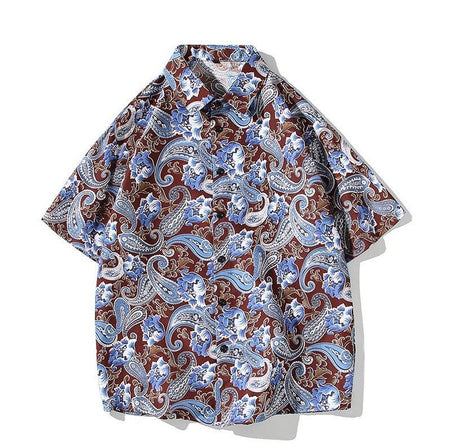 Black men's casual shirt - button-up design with relaxed comfortable fit