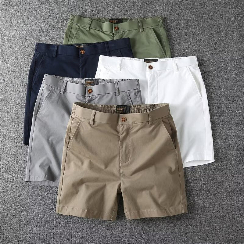 Men's Slim-Fit Cotton Straight-Leg Utility Shorts