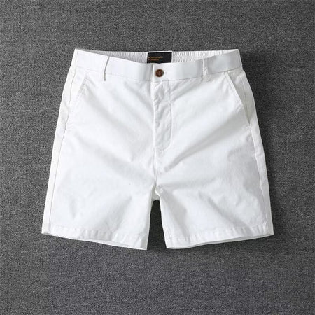Khaki men's shorts - casual shorts with elastic waistband for active and leisure wear