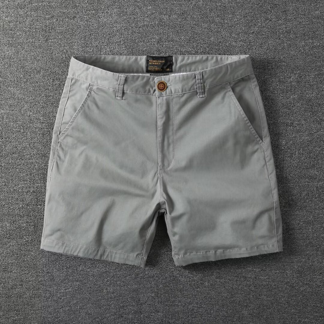 Black men's shorts - casual shorts with elastic waistband for active and leisure wear