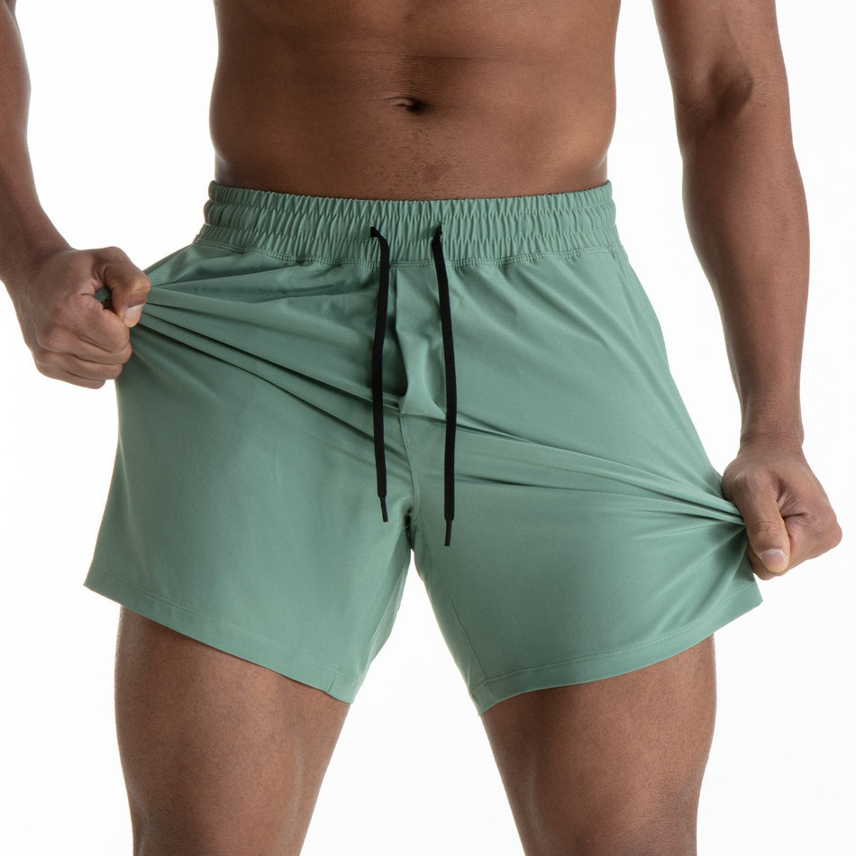 Men’s Quick-Dry Mesh Stitching Performance Sports Shorts