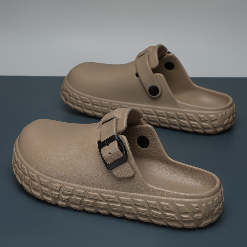 Men’s Thick-Soled Tire-Tread Non-Slip Outdoor Clogs