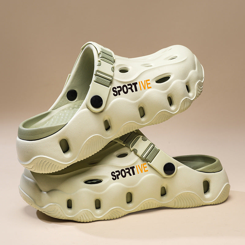 Men’s Height-Increasing Thick-Soled Outdoor Summer Clogs