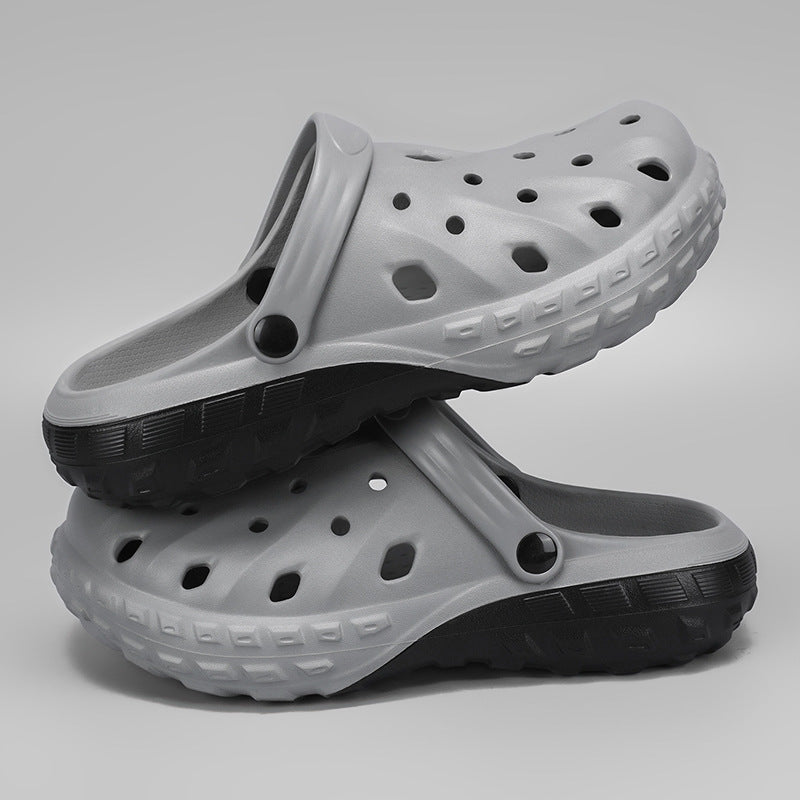 Men’s Tire-Tread Thick-Soled Outdoor Summer Clogs
