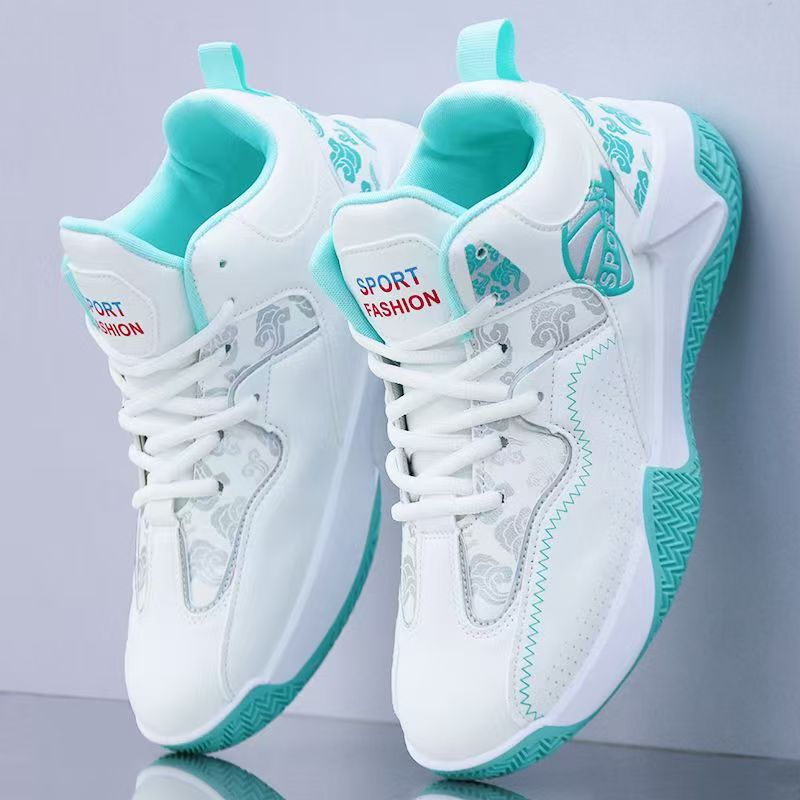 Men’s Waterproof Leather High-Top Basketball Sneakers