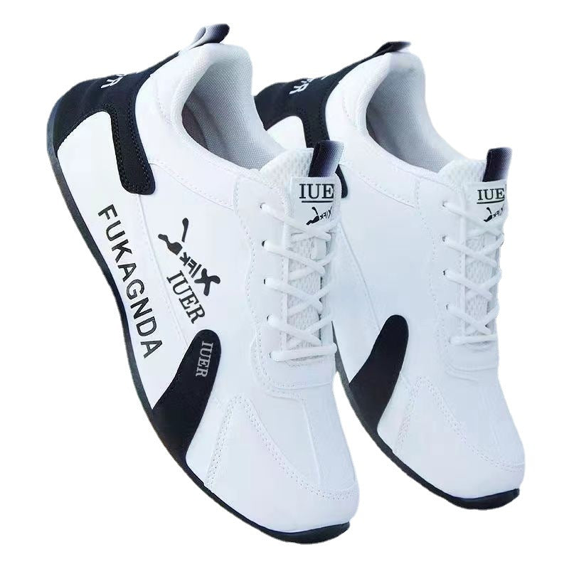 Men’s Waterproof Leather Height-Increasing Casual Sneakers