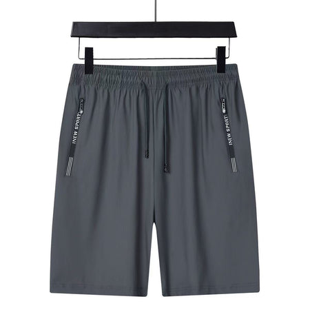 Solid Black men's shorts - casual shorts with elastic waistband for active and leisure wear