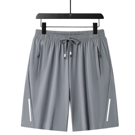 Black men's shorts - casual shorts with elastic waistband for active and leisure wear