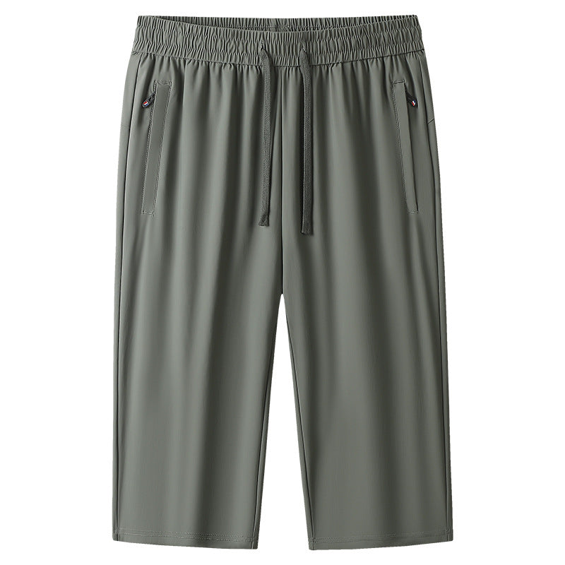 Dark Gray men's shorts - casual shorts with elastic waistband for active and leisure wear