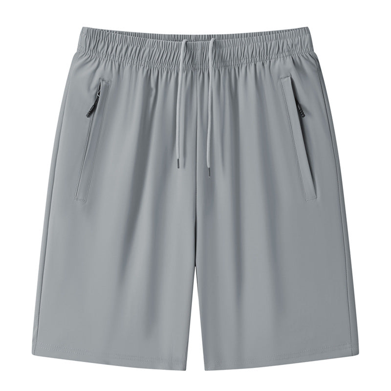 Black men's shorts - casual shorts with elastic waistband for active and leisure wear