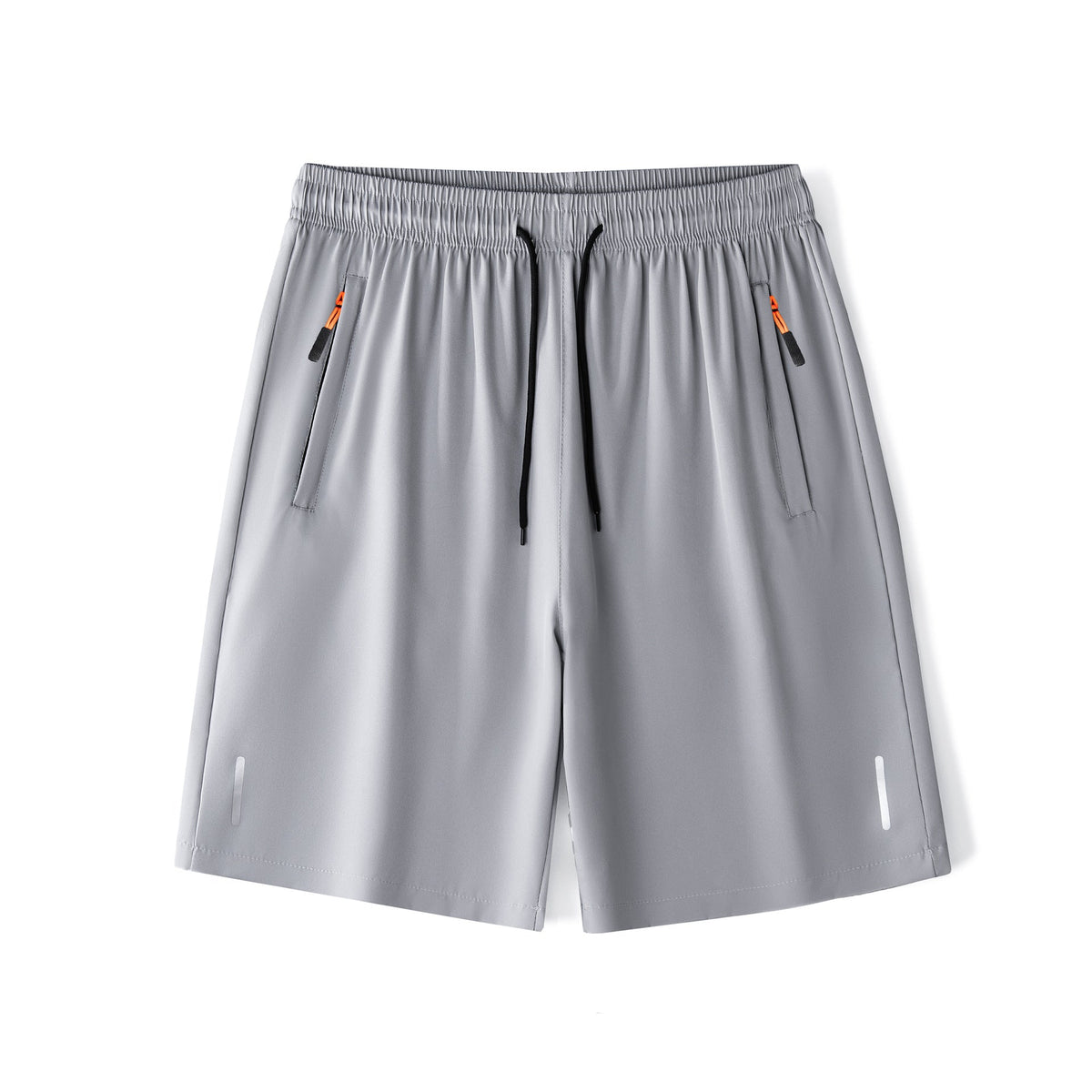 Light Gray men's shorts - casual shorts with elastic waistband for active and leisure wear