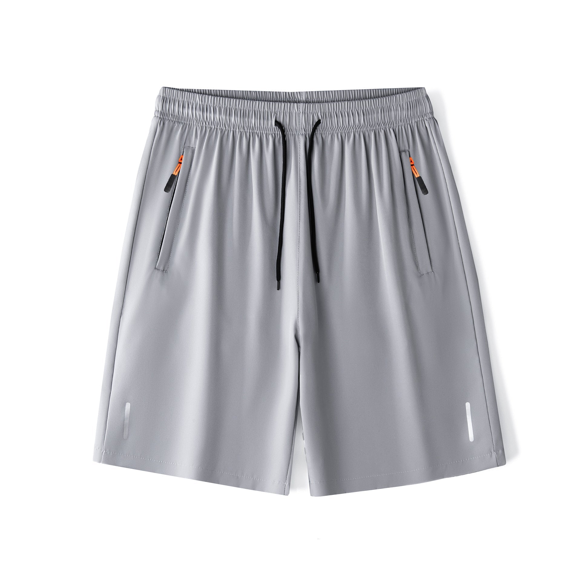 Light Gray men's shorts - casual shorts with elastic waistband for active and leisure wear
