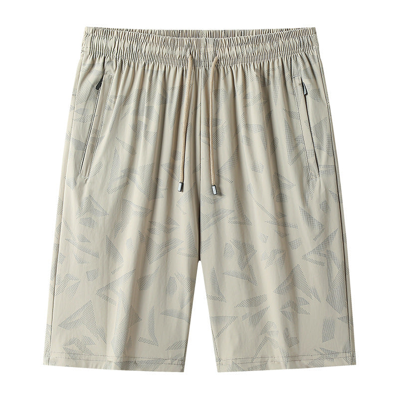 Black men's shorts - casual shorts with elastic waistband for active and leisure wear