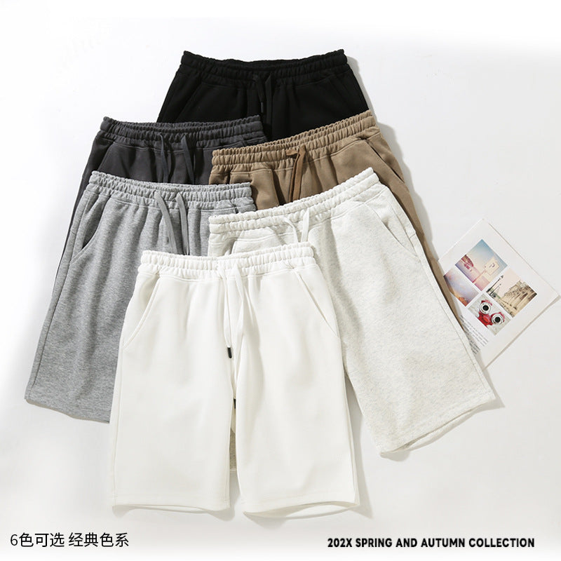 Men’s Premium Cotton Straight Loose Casual Sports Shorts