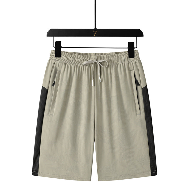 Black men's shorts - casual shorts with elastic waistband for active and leisure wear