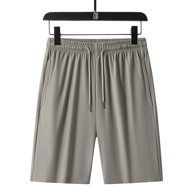 Black men's shorts - casual shorts with elastic waistband for active and leisure wear