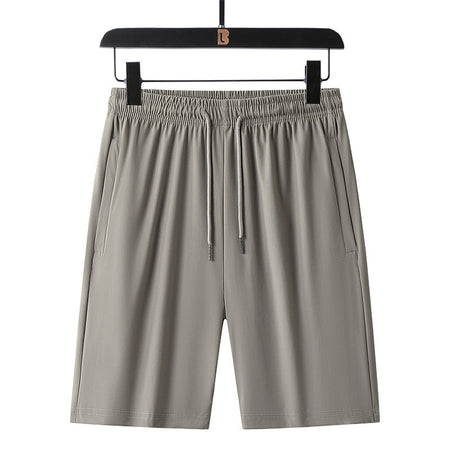 Black men's shorts - casual shorts with elastic waistband for active and leisure wear