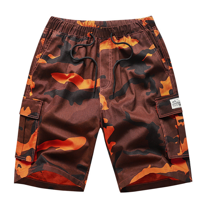 Black men's shorts - casual shorts with elastic waistband for active and leisure wear
