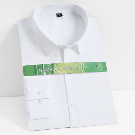 Q870-5 White men's casual shirt - button-up design with relaxed comfortable fit