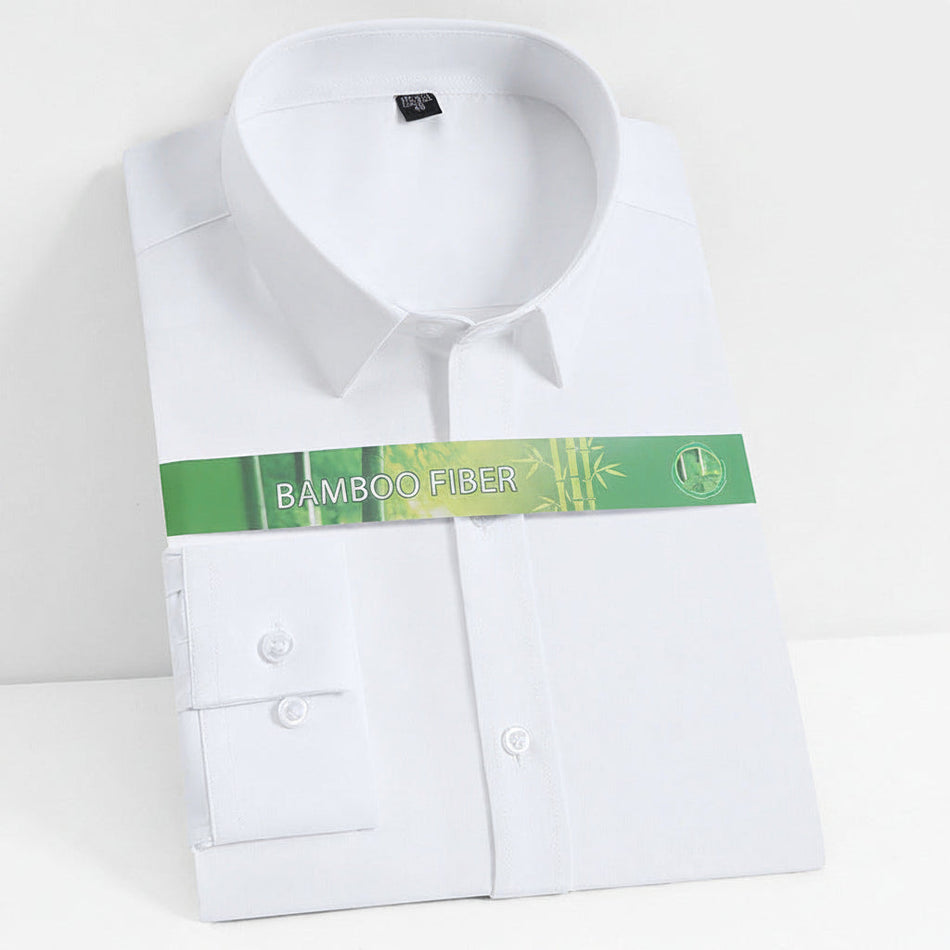 Q870-5 White men's casual shirt - button-up design with relaxed comfortable fit