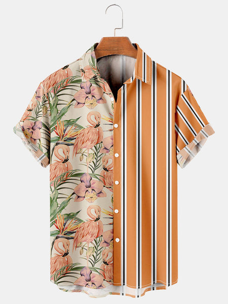 Men's Premium Summer Hawaiian Print Short-Sleeve Shirt