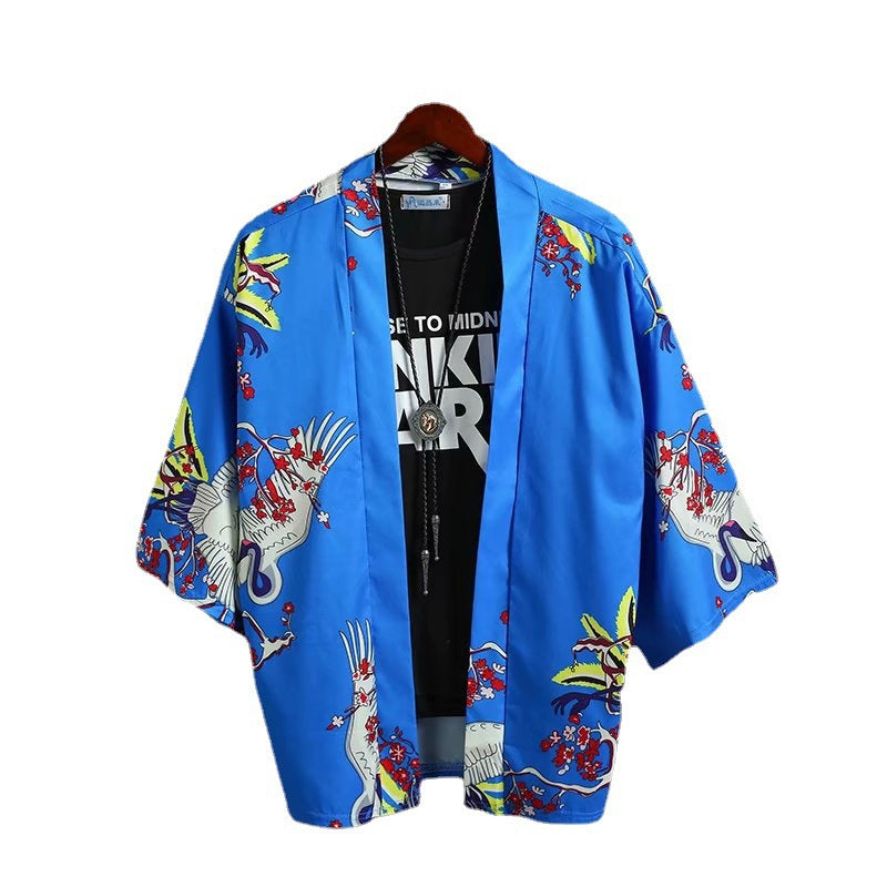 Men's Premium Retro Hawaiian Floral Summer Beach Shirt