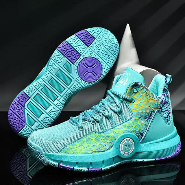 Men's Premium High-Top "Fly-Woven" Combat Basketball Sneakers