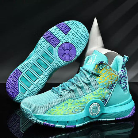Men's Premium High-Top "Fly-Woven" Combat Basketball Sneakers