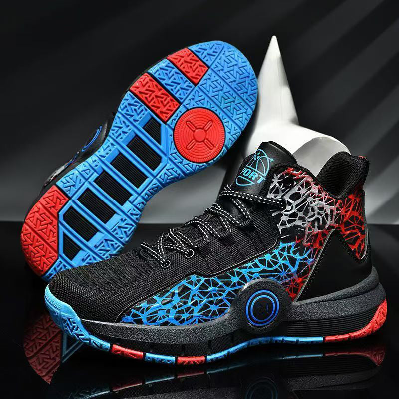 Men's Premium High-Top "Fly-Woven" Combat Basketball Sneakers