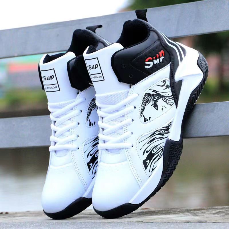 Men’s Premium PU Leather Basketball Sneakers | Autumn Lace-Up