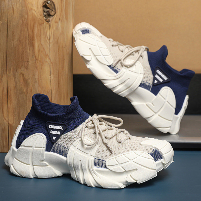 Men’s Color-Blocked Mesh Trainers | Lightweight Large Size Fit