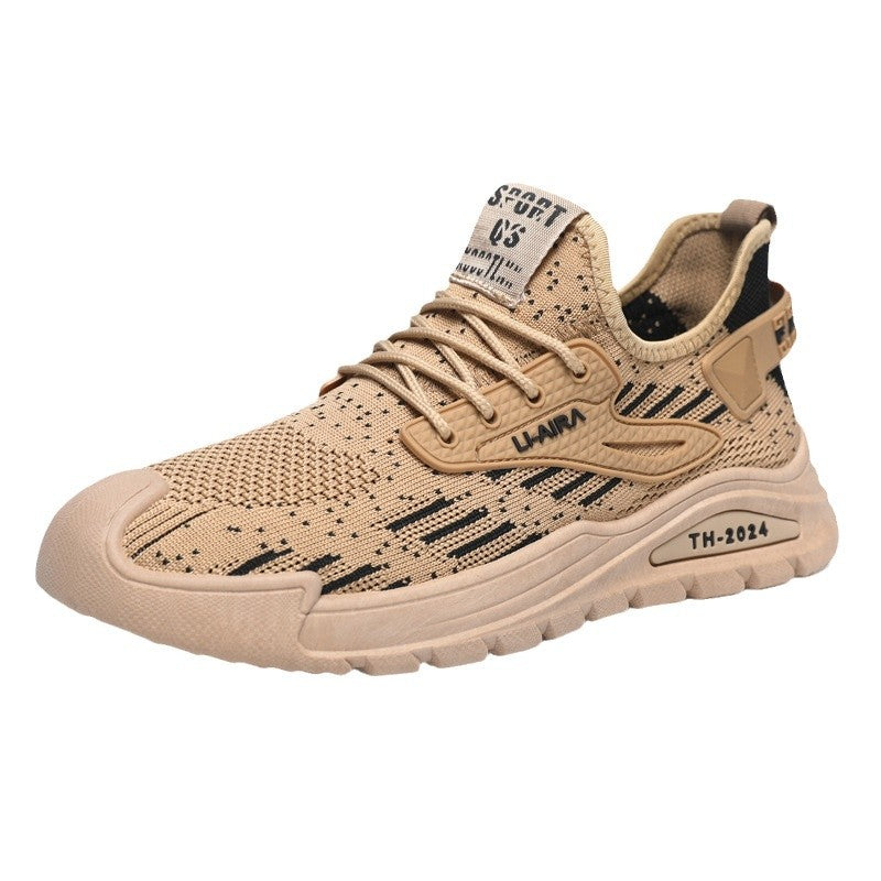 Men’s All-Match Fly-Woven Sneakers | Breathable Plus Size Fit