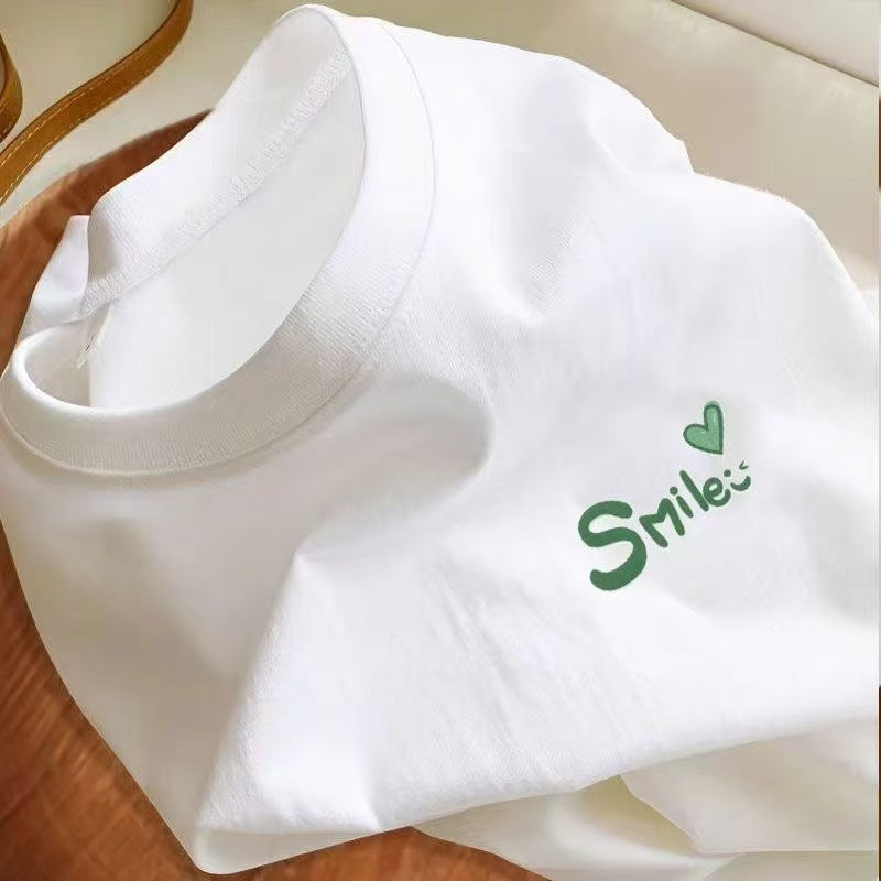 STOCK-Sculpted Round Neck Tee in Premium Long-Staple Cotton