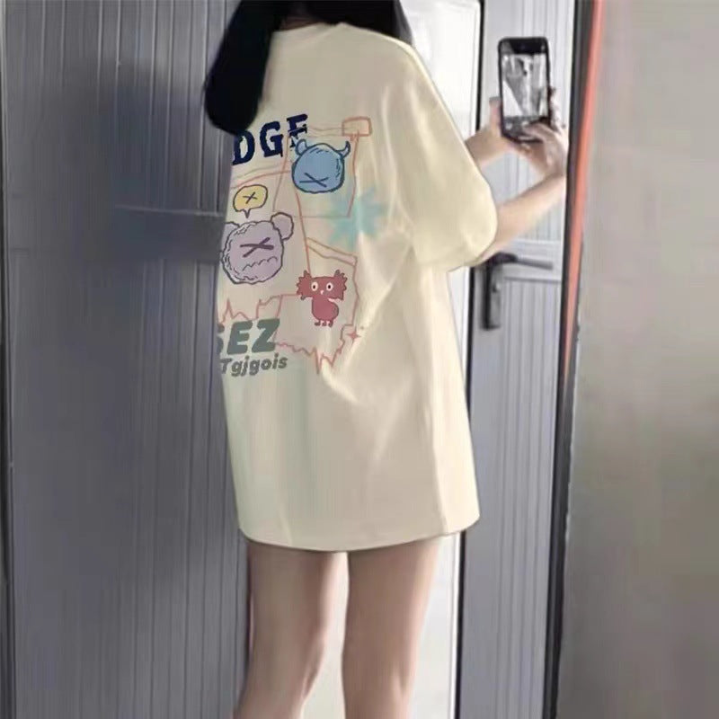 Heavyweight Pure Cotton Off-Shoulder Tee in Relaxed Fit