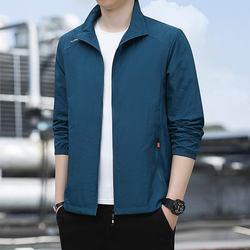Men’s Ice Silk Breathable Sun Protection Windbreaker
